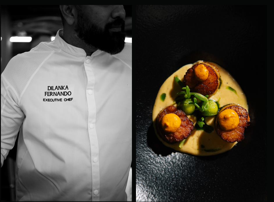 Scallop Gastronomy Plating